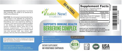 Berberina de Alta Potencia 500 mg + Melón – Apoyo al sistema inmunitario: La berberina puede ayudar a mantener una – Image 5