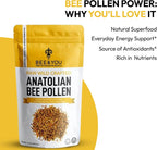 Bee and You Gránulos de Polen de Abeja, 453 g (1 libra), 100% Puro, Natural