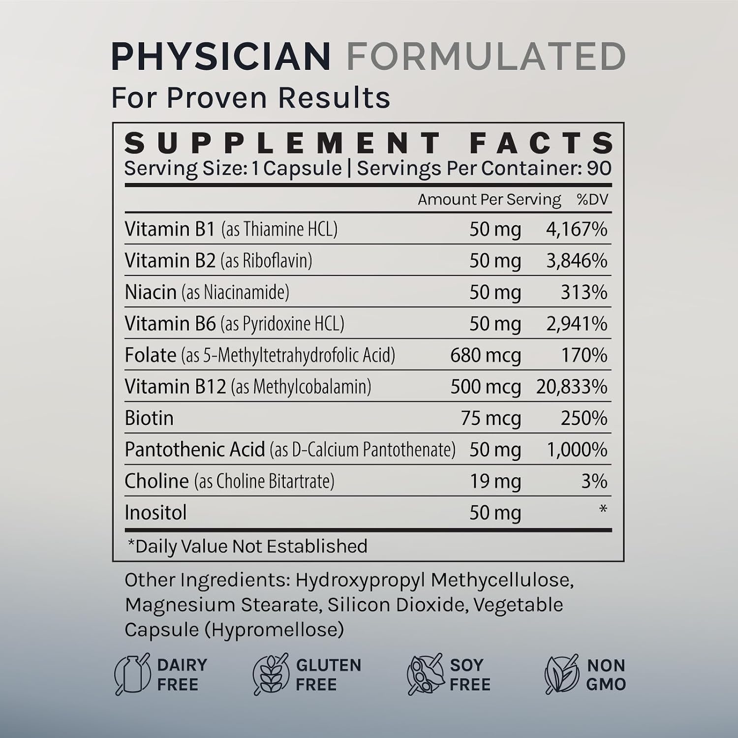 InfiniWell Complejo B Metilado - Vitaminas B Activas para Energía y Sistema Nervioso (90 Cápsulas)