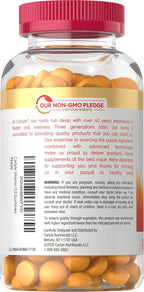 Carlyle Vitamina D3 K2 Gominolas | 90 Unidades | 5000 IU D3 + 50 mcg MK7 | Sabor Melocotón Mango | Vegetariano, Sin Gluten, No GMO