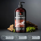Aceite de Salmón Salvaje de Alaska para Perros | Omega 3 Líquido con Dosificador | Alto Contenido de EPA y DHA | 946 ml