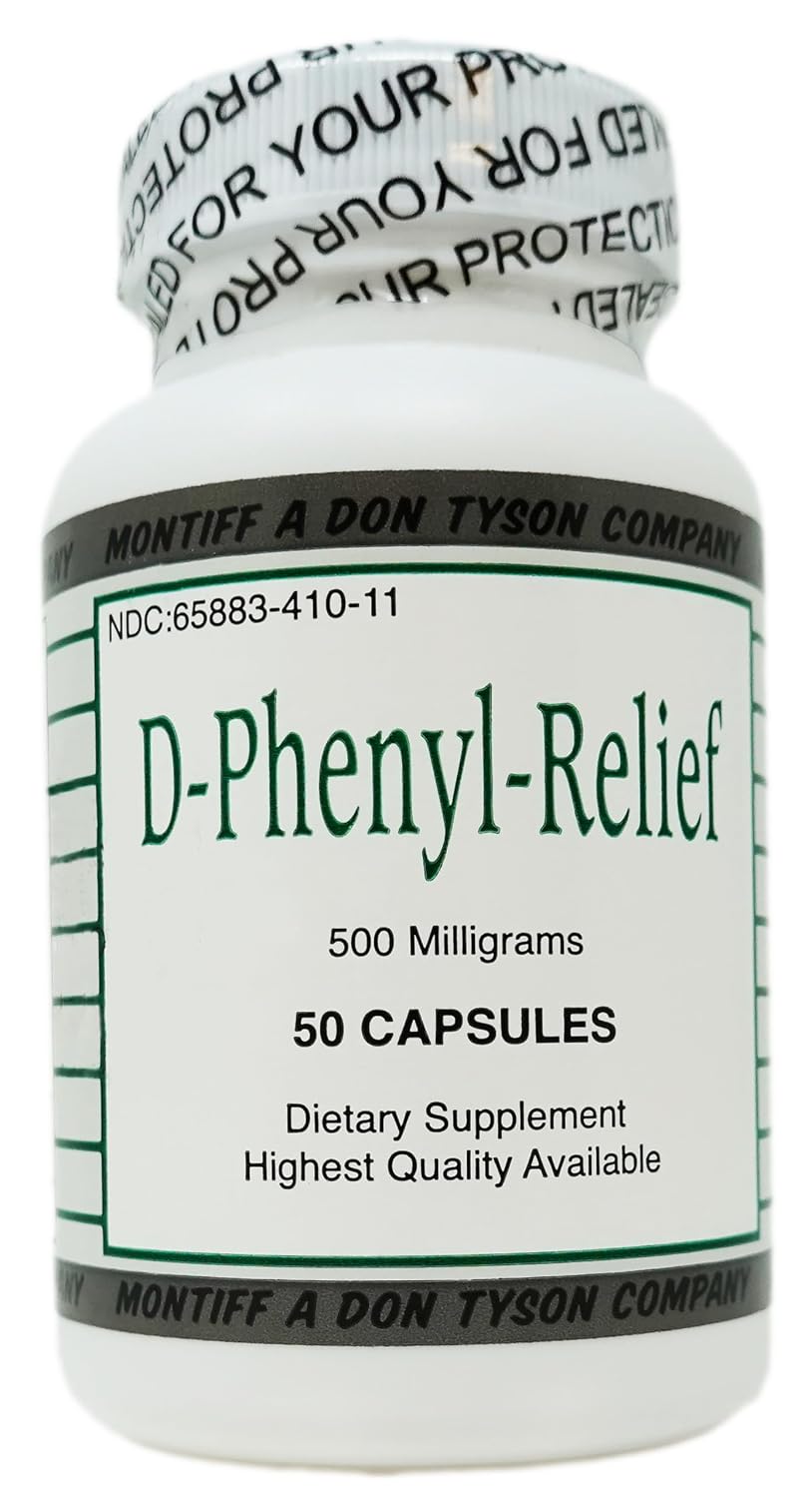 Pure D-Phenyl Relief 500 mg – 50 Cápsulas de Montiff