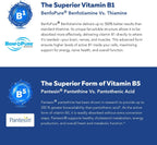 BioActive Vitamin B Complex - Complejo B Metilado con Metilfolato y 3 Formas de B12 - Triquetra Health