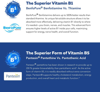 BioActive Vitamin B Complex - Complejo B – Individuos con estrés crónico, ya que las vitaminas B son esenciales – Image 7