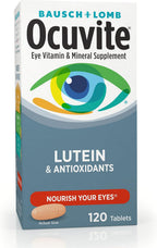 Bausch + Lomb Ocuvite Suplemento de Vitaminas y Minerales con Luteína, 120 Comprimidos (Pack de 3)