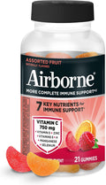 Airborne Vitamina C 750 mg Gomitas Sabor Frutas Variadas (21 unidades)