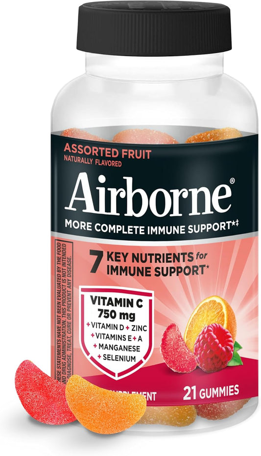 Airborne Vitamina C 750 mg Gominolas Sabor Frutas Variadas (21 unidades)