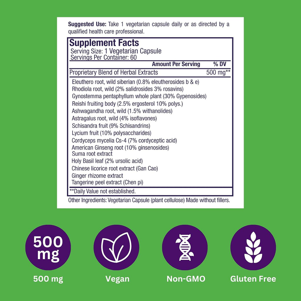 Imperial Adaptogens de Paradise Herbs - 60 Cápsulas Vegetales
