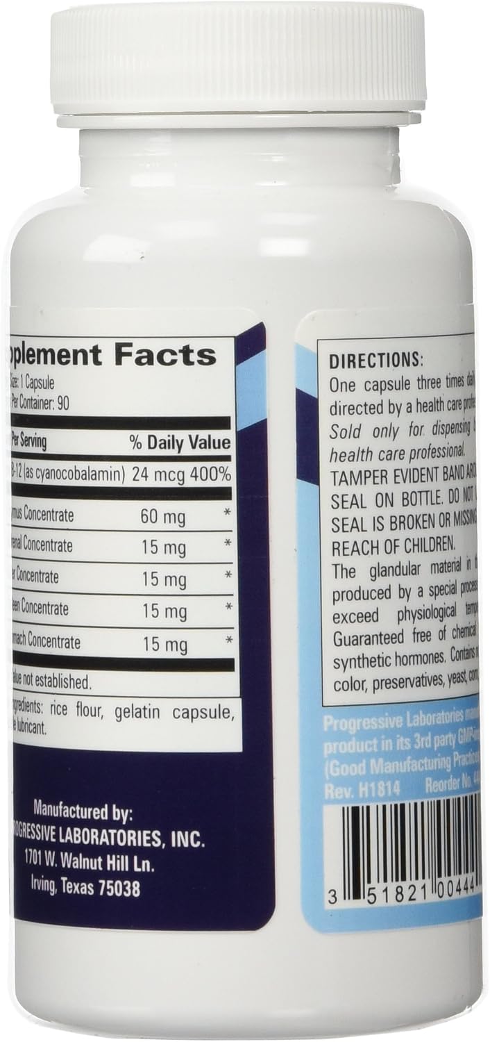 Progressive Labs GSC - Complemento Alimenticio de Apoyo Nutricional, 90 Cápsulas