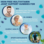 LILICARE Multivitamínico sin azúcar para mayores de 50 años con glucosamina, condroitina y MSM - 60 gominolas
