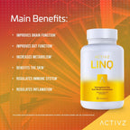 ACTIVZ LINQ - Fórmula Epigenética Avanzada para Función Cerebral, Salud Intestinal, Piel Radiante y Apoyo Inmunológico - 60 Cápsulas