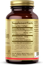 Solgar Vitamin E 268 mg (400 IU) - 100 Vegan Softgels - Natural Source - Non-GMO, Gluten-Free - 100 Servings