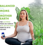 Vitaminas prenatales veganas con DHA y EPA (60 cápsulas) - Suplemento de algas con vitamina E, sin carragenina