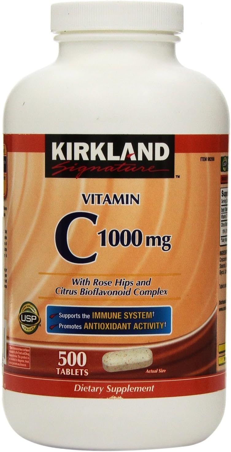 Kirkland Signature Vitamina C 1000 mg, 500 Comprimidos