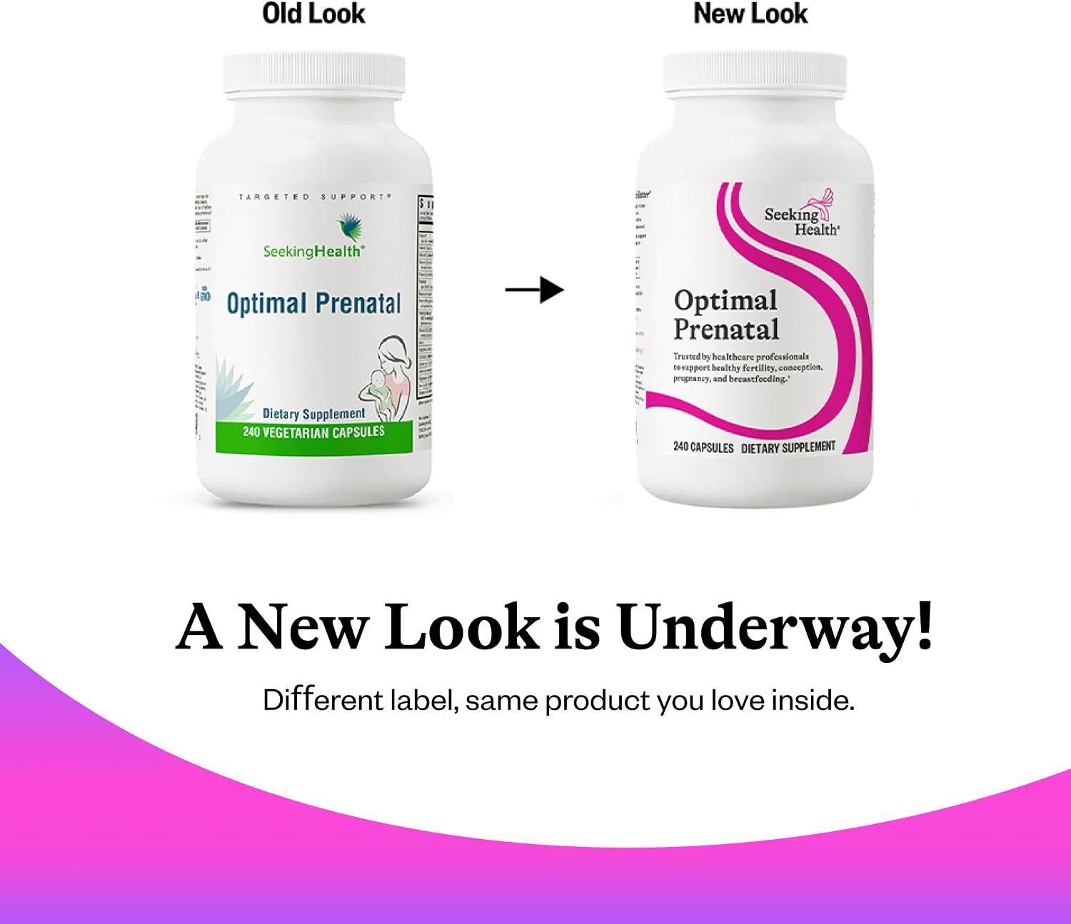 Seeking Health Optimal Prenatal - Prenatal Supplement with Methylfolate and Choline - 240 Capsules