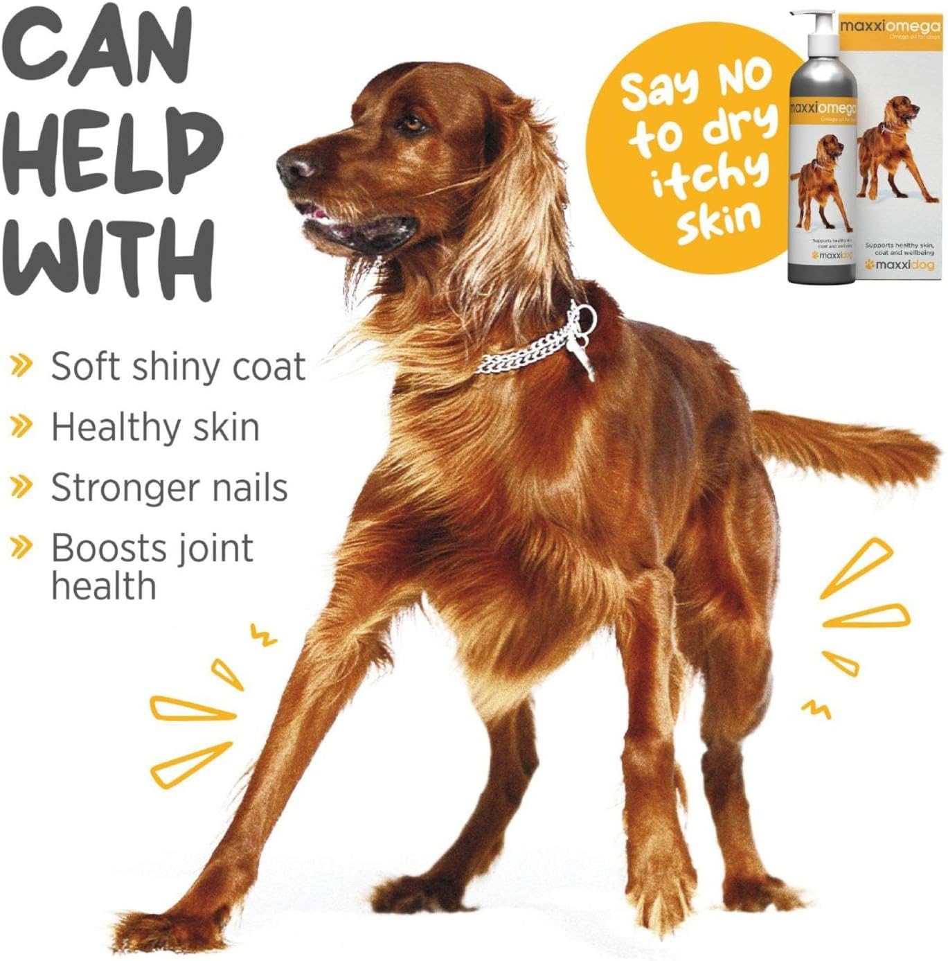 maxxiomega Omega 3, 6 & 9 Oil Supplement - Skin & Coat Support for Dogs, 10oz (283ml)