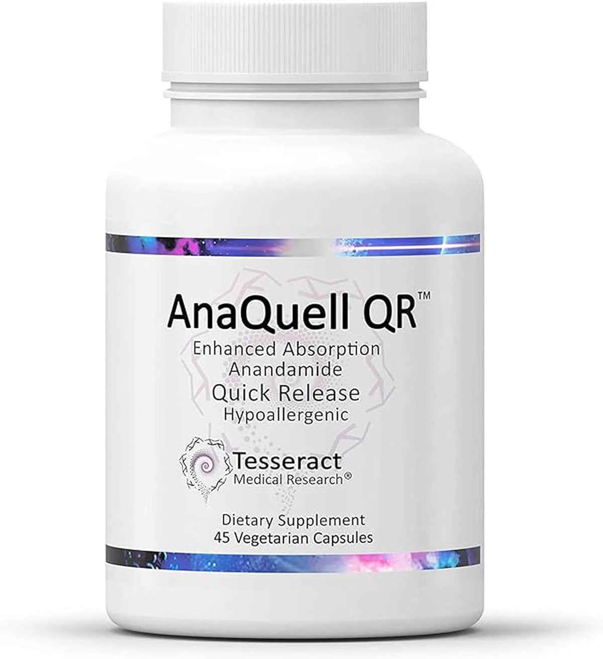 Tesseract Medical Research AnaQuell QR - Suplemento para el Alivio del Estrés y Apoyo al Estado de Ánimo, 45 Cápsulas – Image 1