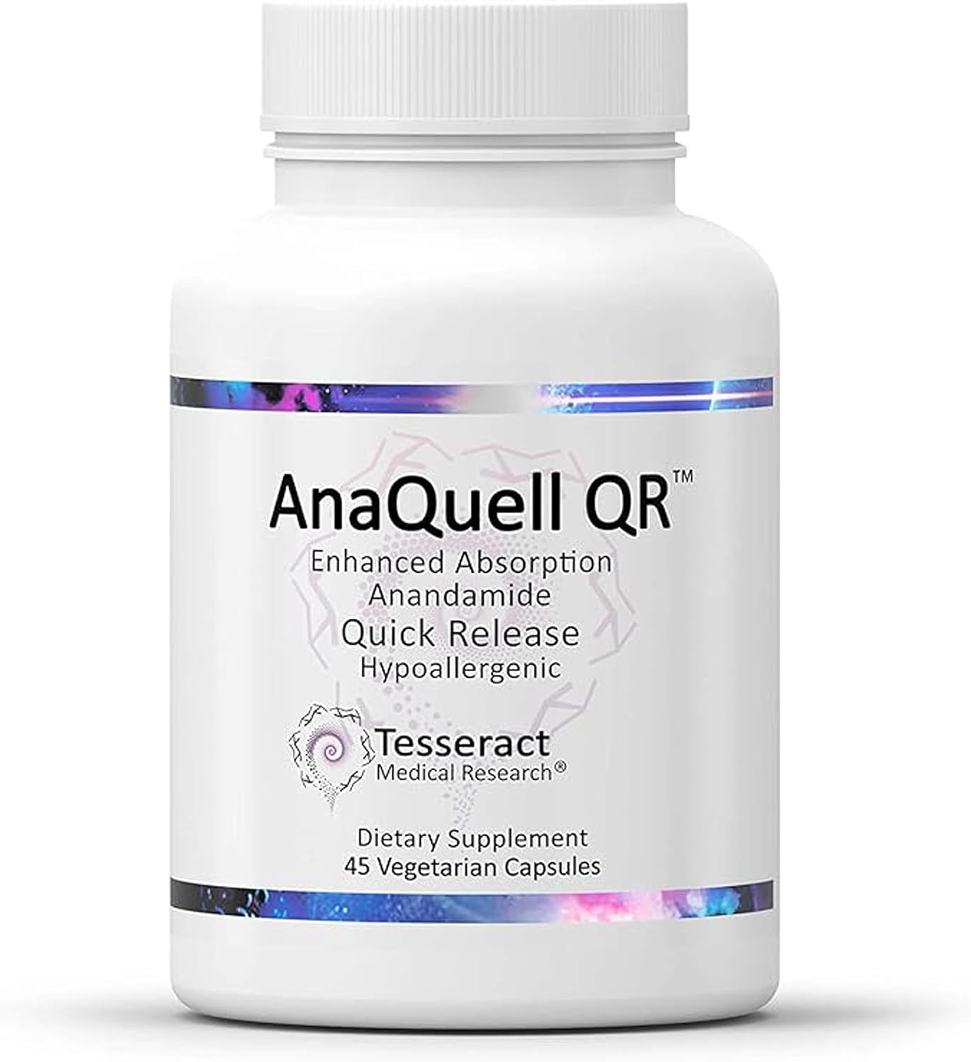 Tesseract Medical Research AnaQuell QR - Suplemento para el Alivio del Estrés y Apoyo al Estado de Ánimo, 45 Cápsulas