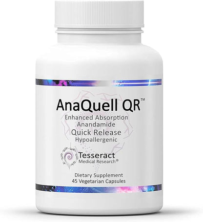 Tesseract Medical Research AnaQuell QR - Suplemento para el Alivio del Estrés y Apoyo al Estado de Ánimo, 45 Cápsulas – Image 1