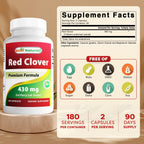 Best Naturals Trébol Rojo 430 mg - 180 Cápsulas