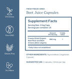 Eclectic Herb - Cápsulas de Jugo de Remolacha Orgánico | 440 mg, 50 Cápsulas | Suplemento Natural para Circulación