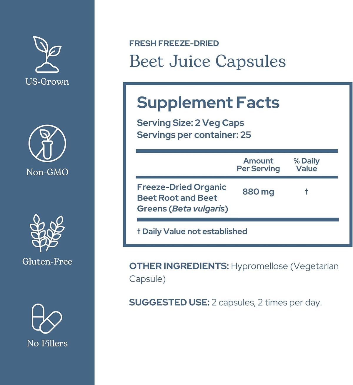 Eclectic Herb - Cápsulas de Jugo de Remolacha Orgánico | 440 mg, 50 Cápsulas | Suplemento Natural para Circulación – Image 2