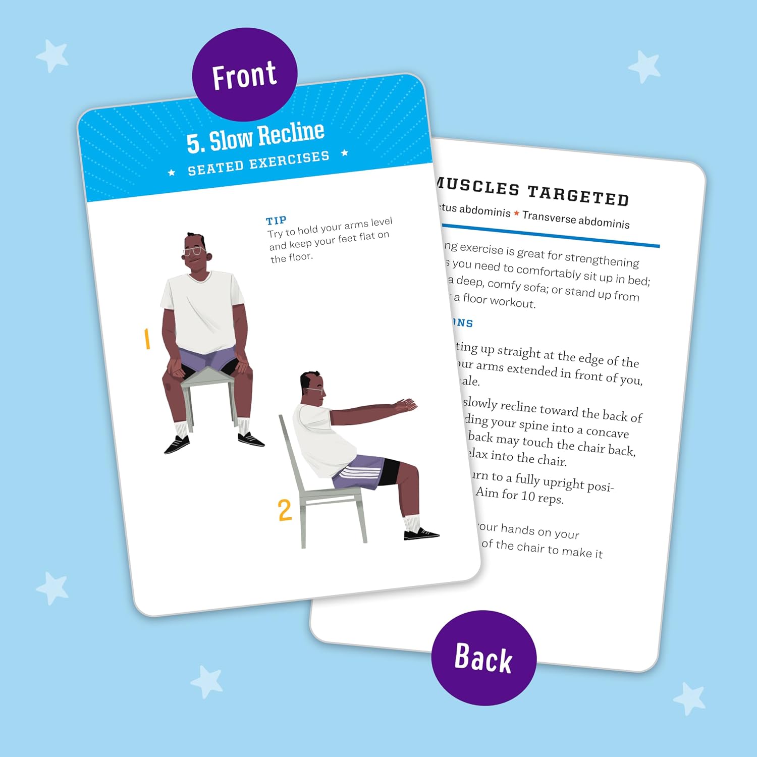 5-Minute Core Exercise Cards for Seniors: Daily Routines to Build Balance and Boost Confidence