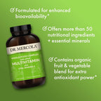 Dr. Mercola Whole-Food Complex Multivitamínico con Minerales - 240 Comprimidos (30 Servicios)