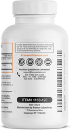 Bronson Vitamina K2 (MK7) con D3, 10.000 UI D3 + 120 mcg K2 MK-7, 120 Cápsulas