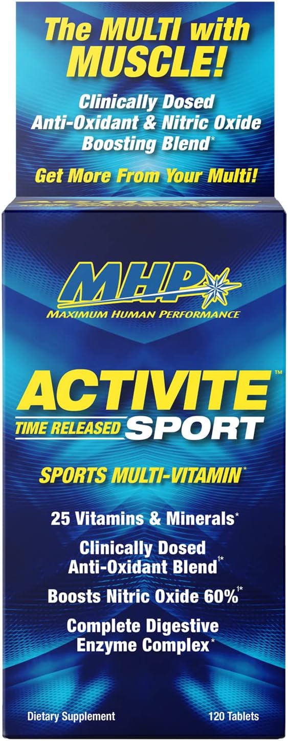 MHP Activite Sport – Multivitamínico Deportivo con 25 Vitaminas y Minerales, 120 Comprimidos
