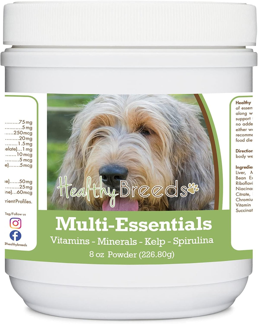 Healthy Breeds Otterhound Multi-Essentials Powder para Perros - Suplemento de Vitaminas, Minerales y Antioxidantes - 227 g