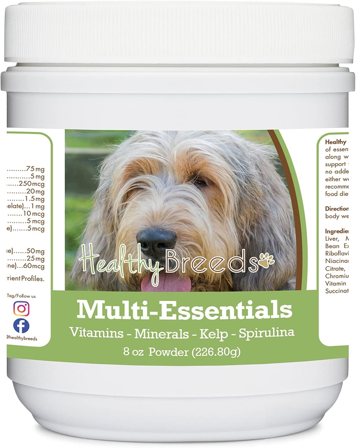 Healthy Breeds Otterhound Multi-Essentials Powder para Perros - Suplemento de Vitaminas, Minerales y Antioxidantes - 227 g