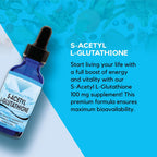 S-Acetyl L-Glutathione 100 mg por ración 118 ml Líquido 200 raciones