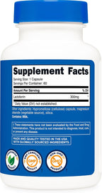 Nutricost Lactoferrin Capsules (60 Cápsulas, 300mg) - Sin Gluten, Vegetariano