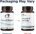 Designs for Health Vitamin D Synergy - Vitamina D3 2000 UI con K1 y K2 - 120 Cápsulas