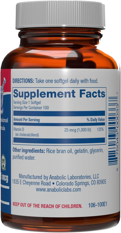 Vitamina D3 1000IU – Fórmula Clínica, Alta – Músculos: Contribuye al funcionamiento normal de los músculos, lo que – Image 2