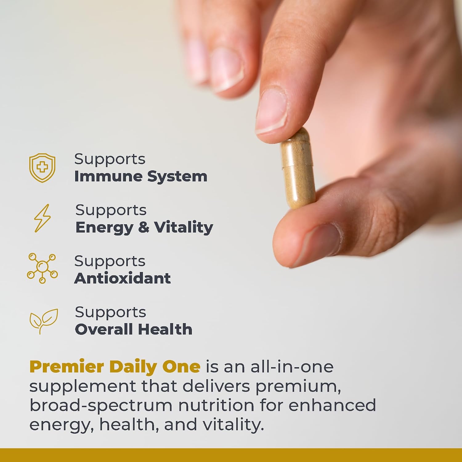 Premier Daily One - Super Greens con Vegetales Crucíferos, Cardo Mariano y Betaglucano - 60 Cápsulas Vegetales