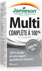 Jamieson Multi 100% Complete - Multivitamínico para Adultos 50+ - 90 Comprimidos