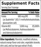Designs for Health Trifolamin B12 + Folate - 3000mcg B12 (Three Forms) + MTHF Methylfolate - Orange Flavor Quick Dissolve Tablets (60 Lozenges)