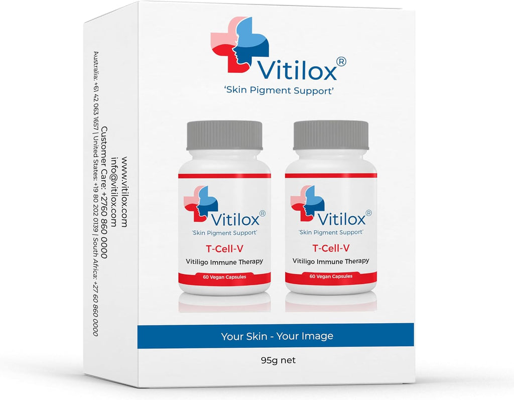 Vitilox Vitiligo T-Cell-V Cápsulas de Terapia Inmunitaria - Suministro para 4 meses