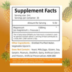 Magnesium L-Threonate Líquido Gotas Sabor Piña 60ml