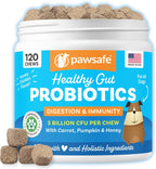 PawSafe Probióticos para Perros Masticables - 120 Unidades - Sabor Pollo y Miel