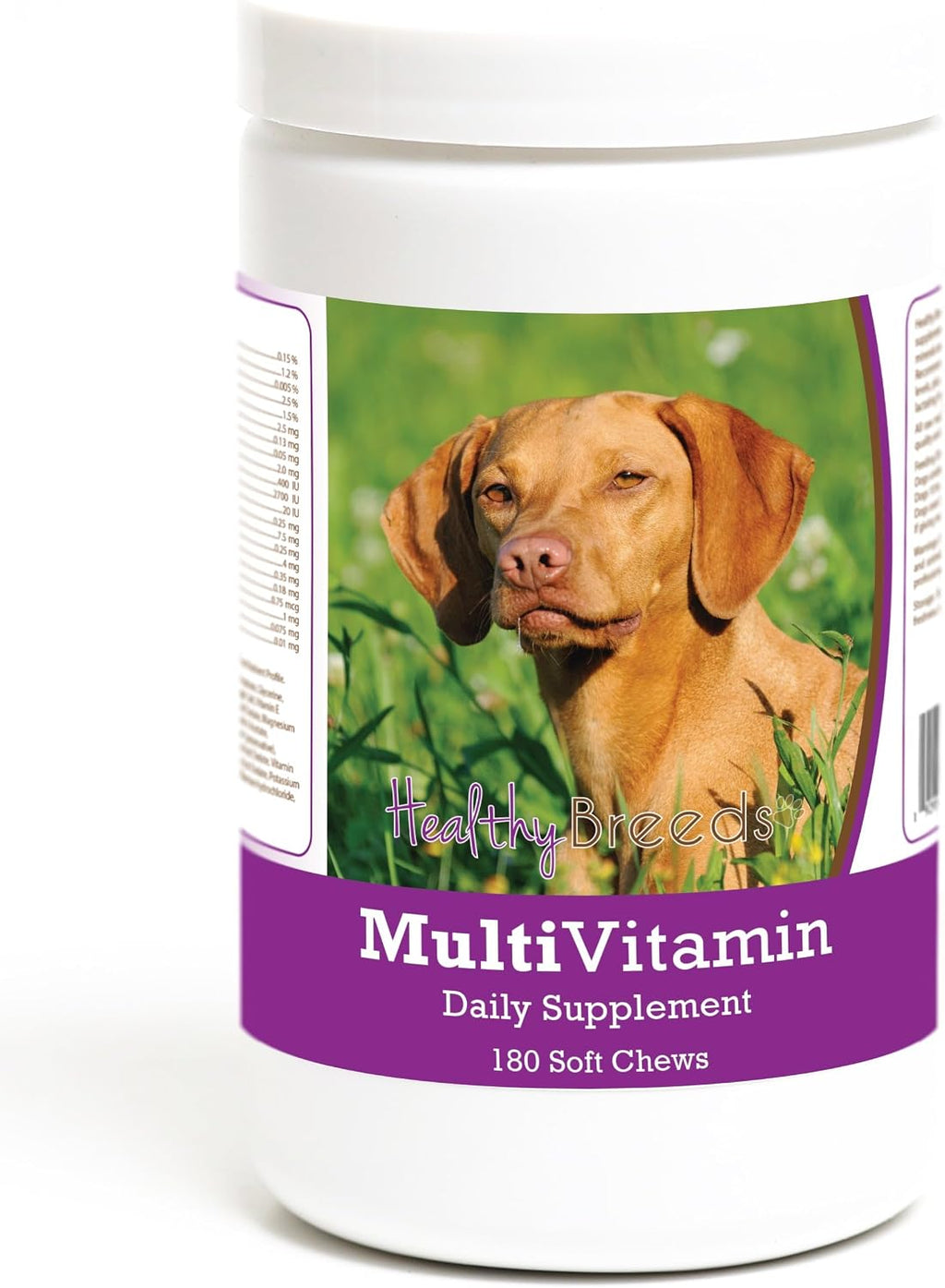 Healthy Breeds Vizsla Multivitamínico en Golosinas Blandas para Perros, 180 Unidades