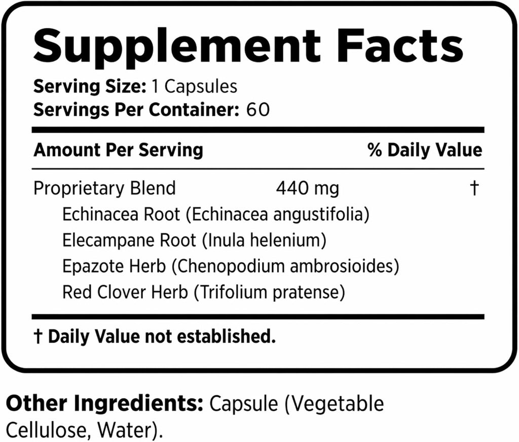Bernard Jensen's Quick Airway Defense - 440 mg, 60 Cápsulas de Tapioca - Suplemento Herbal para el Apoyo Respiratorio