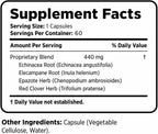 Bernard Jensen's Quick Airway Defense - 440 mg, 60 Cápsulas de Tapioca - Suplemento Herbal para el Apoyo Respiratorio