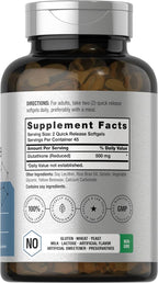 Horbäach Glutatión Liposomal 500mg | 90 Cápsulas Blandas | Forma Reducida | Sin Gluten y No Transgénico