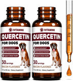 Quercetina para Perros - Suplemento Líquido para Alergias - Apoyo Inmunológico - Sabor Bacon - 30ml