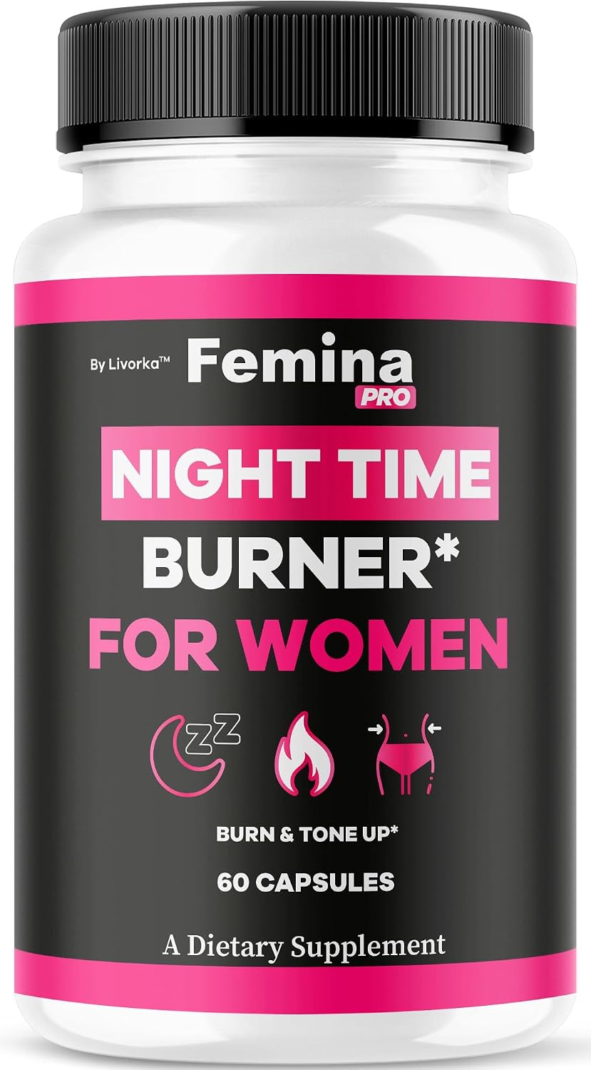 FeminaPro Nighttime Advanced Formula - Suplemento Nocturno para Mujer, 60 Cápsulas