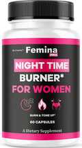 FeminaPro Nighttime Advanced Formula - Suplemento Nocturno para Mujer, 60 Cápsulas