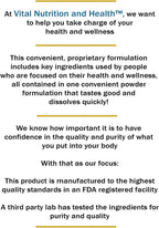 Vital Nutrition and Health Polvo All-in-One: Proteína, Colágeno, Creatina, Resveratrol, Espermidina, Ácido Hialurónico, CoQ10 + Vitaminas Clave